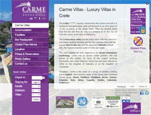 Tablet Screenshot of carmevillas.gr